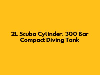 2L Scuba Cylinder: 300 Bar Compact Diving Tank