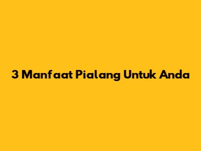 3 Manfaat Pialang Untuk Anda