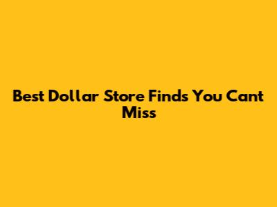 Best Dollar Store Finds You Can't Miss