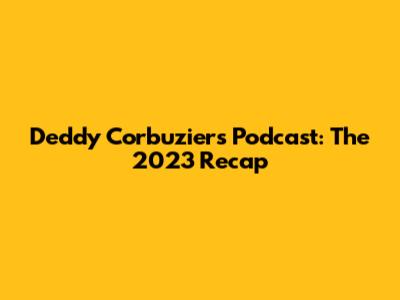 Deddy Corbuzier's Podcast: The 2023 Recap