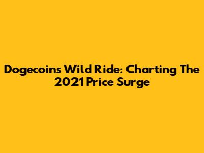 Dogecoin's Wild Ride: Charting The 2021 Price Surge