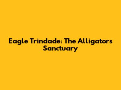 Eagle Trindade: The Alligator's Sanctuary