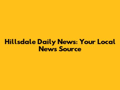 Hillsdale Daily News: Your Local News Source