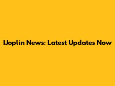 IJoplin News: Latest Updates Now