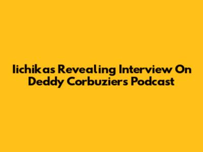 Iichika's Revealing Interview On Deddy Corbuzier's Podcast