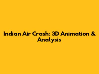 Indian Air Crash: 3D Animation & Analysis