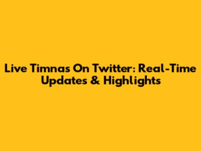 Live Timnas On Twitter: Real-Time Updates & Highlights