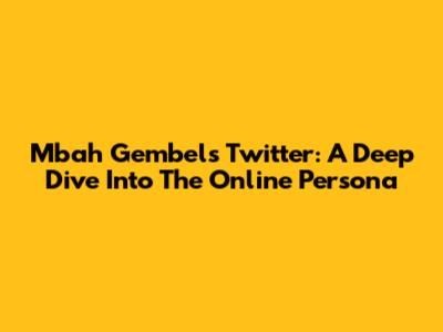 Mbah Gembel's Twitter: A Deep Dive Into The Online Persona
