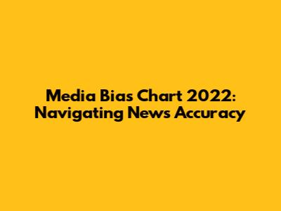 Media Bias Chart 2022: Navigating News Accuracy