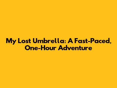 My Lost Umbrella: A Fast-Paced, One-Hour Adventure