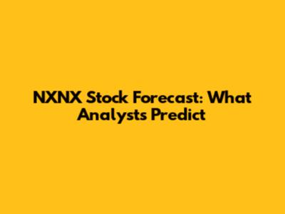 NXNX Stock Forecast: What Analysts Predict