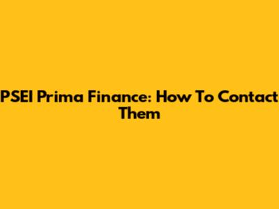 PSEI Prima Finance: How To Contact Them
