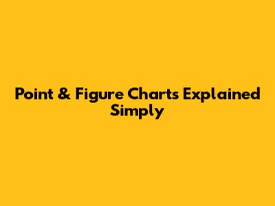 Point & Figure Charts Explained Simply
