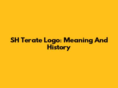 SH Terate Logo: Meaning And History