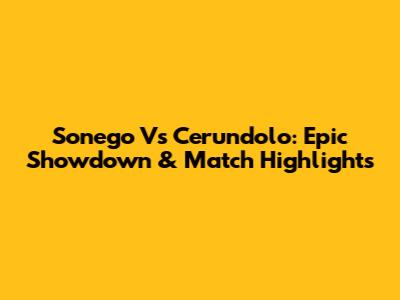 Sonego Vs Cerundolo: Epic Showdown & Match Highlights