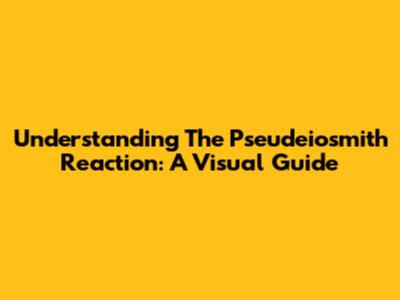 Understanding The Pseudeiosmith Reaction: A Visual Guide