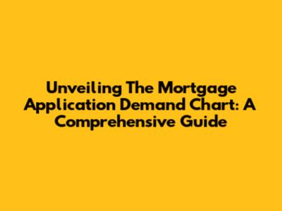 Unveiling The Mortgage Application Demand Chart: A Comprehensive Guide